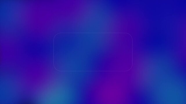 blurred animated UI design,Beautiful transparent rounded rectangle glass frame background, realistic liquid glass morphism user interface, abstract empty frosted plate on pink colorful gradient, 