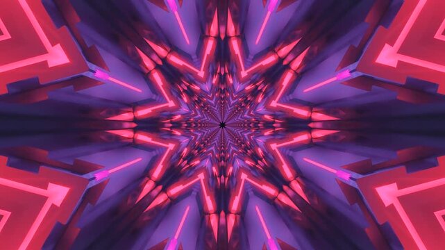 Tunnel video loop creates immersive visual experience with vibrant colors and dynamic patterns designed for relaxation and entertainment purpose