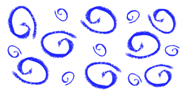 Cobalt Swirls Design Abstract Cobalt Blue Swirls on Black Elegant Design Element Backgrounds on transparent background - Powered by Adobe