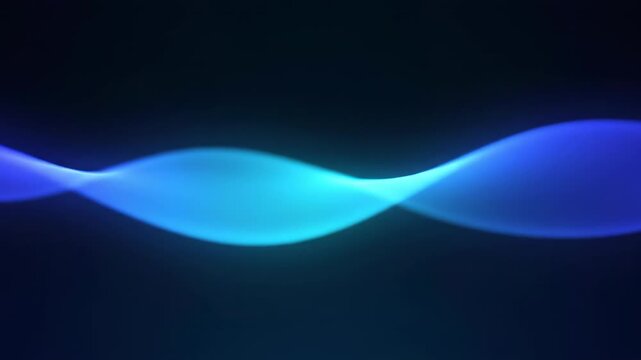 Harmonic Waves of Light: Captivating the eye with an elegant dance of radiant blue and turquoise light waves, illustrating the subtle beauty of abstract fluidity and harmonic energy.