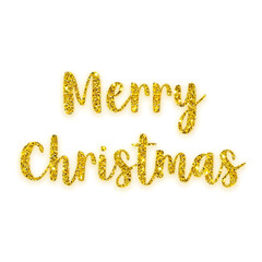 gold text made of letters