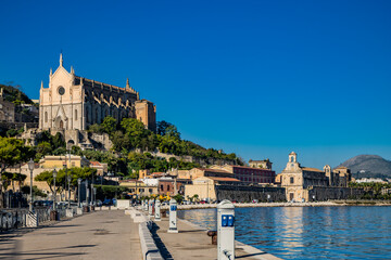 Gaeta, Latina, Lazio, Italy. A splendid view of the city. The ancient village overlooking the sea....