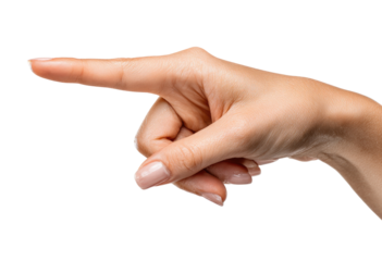 Close-up of a light-skinned hand pointing (4)