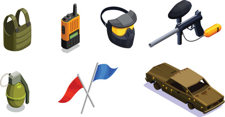 set of different sports equipment