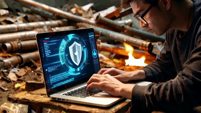 Cybersecurity in a Post-Apocalyptic World - A Hackers Quest for Digital Survival Amidst the Ruins.