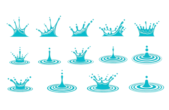 Elegant arc of water frozen in time, showcasing its smooth texture and dynamic form against a white backdrop, isolated on transparent background, perfect for conveying purity and refreshment - Powered by Adobe