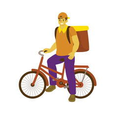 Home delivery worker vector collection