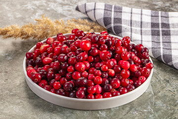 Sweet and sour fresh cranberry