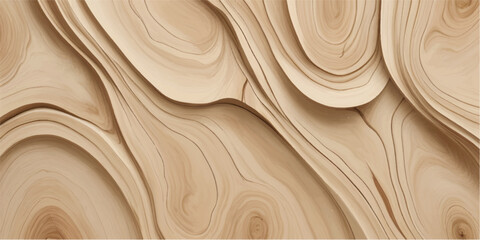 High-Detail Abstract Wooden Fluid Pattern with Smooth Carved Curves Ideal for Elegant Branding and Digital Art