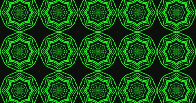 Colorful geometric tunnel pattern creates an engaging visual experience in seamless loop for screensaver enjoyment