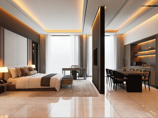 interior luxury bedroom comfortable suite