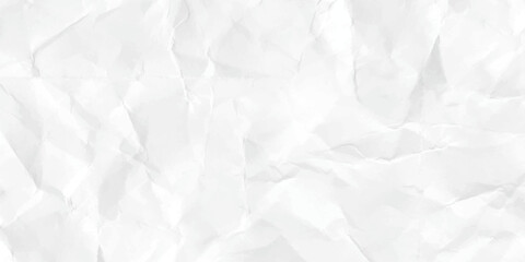 close up white crumpled paper background. white crumpled paper texture background. Top view.