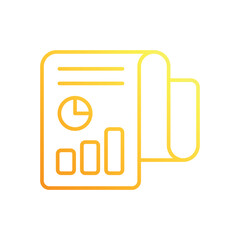 Financial Report vector icon