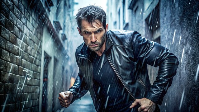 portrait of a young man in the dark