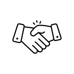 Handshake vector icon