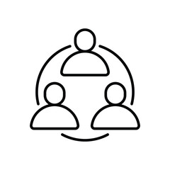 Teamwork vector icon