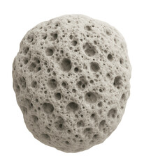 Porous, sponge-like light gray tufa rock.