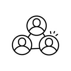 Networking vector icon