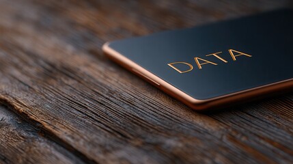 Exploring the Significance of Data Through a Sleek Tablet Interface in a Minimalist Setting