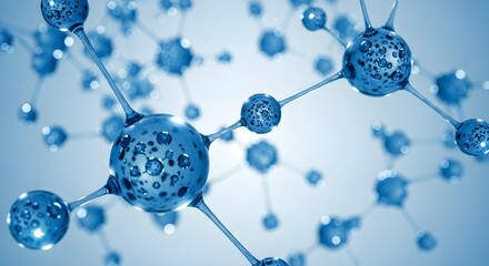 Abstract molecular structure background for science.