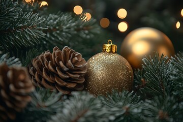 christmas decoration on a tree