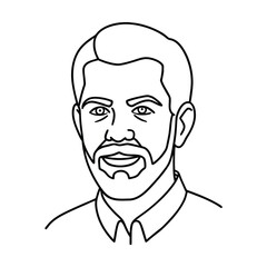 man face vector illustration
