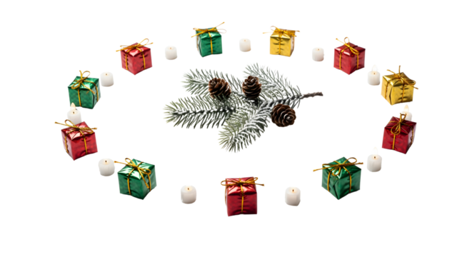 A vibrant, celebratory background texture of festive red and shimmering gold circular confetti scattered in a festive pile