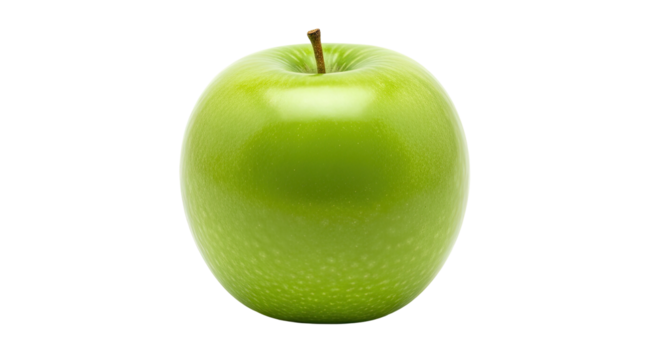 Fresh Ripe Green Apple on Isolated transparent background