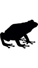 Fototapeta premium Simple Black Frog Silhouette Icon