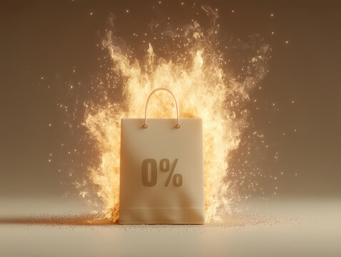 Retail discount event creates explosive excitement with fire and savings