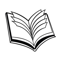 open book vector illustration