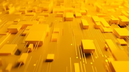 Yellow high-tech background