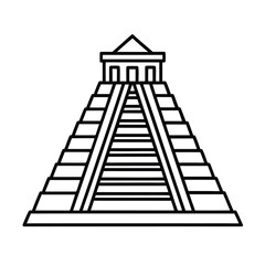 vector illustration of a pyramid