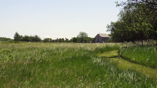 Homestead National Historical Park near Beatrice, Nebraska. Unit of National Park Service commemorates American Homestead Act. Site of first successfully claimed acres. Palmer-Epard Cabin
