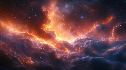 Fototapeta premium Concept of time and space, surreal fantasy artwork