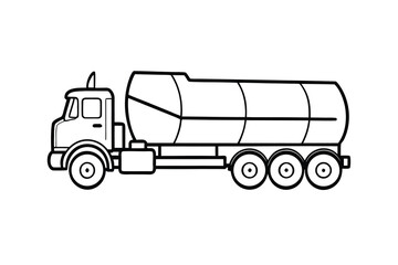 dump truck isolated