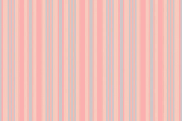 Obraz premium Sample textile vertical stripe, unique texture vector pattern. Fashionable lines background fabric seamless in red and light colors.