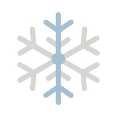 Obraz premium PNG Minimalist blue snowflake design.