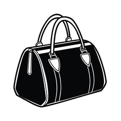 vector illustration of a handbag