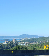 Chegando ma meia praia. panoramica. Itapema-sc