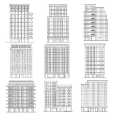 Architectural Blueprints of Modern Apartment Buildings