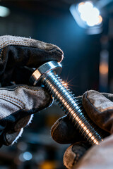 Proper handling of automotive hardware in a workshop during daylight hours for efficient repairs and maintenance tasks