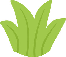 Fresh green grass cartoon illustration for nature background, landscape decoration, eco theme, and outdoor scene design