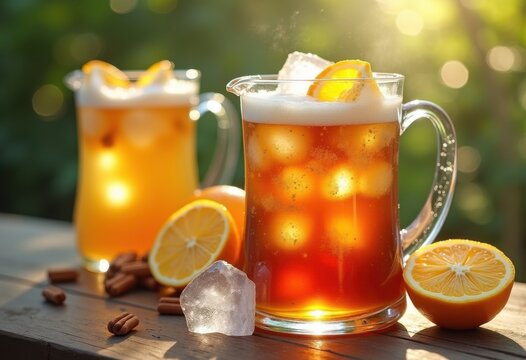 Classic Arnold Palmer Citrus Tea Lemonade Fusion Refreshing Beverage Creation