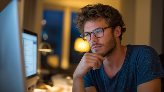 A software engineer practicing “focus sprints” by covering their second monitor with a fabric screen shroud — novel productivity hacks, deep-work discipline, and distraction-free tech environment.