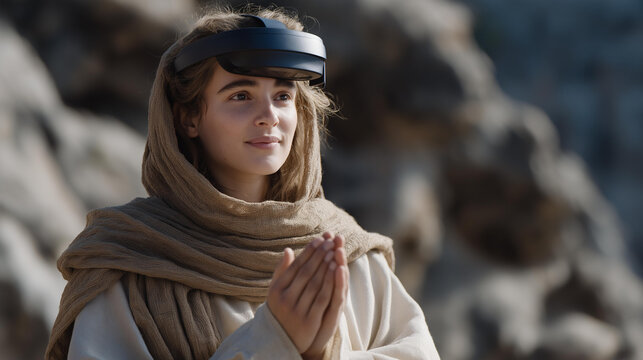 A multicultural virtual reality meet-up where avatars wear cultural accessories and greet each other in different languages — digital globalization, immersive cultural exchange, and futuristic