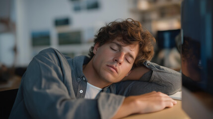 A person practicing self-discipline by closing their eyes and calmly deleting entire folders of digital clutter on a holographic screen — futuristic minimalism, mental clarity, and tech-driven