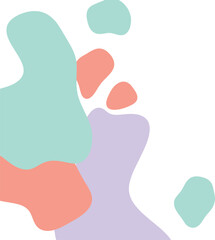 Abstract organic shapes in soft pastel colors a minimalist design with flowing forms and gentle curves evoking a sense of calm and modern artistry