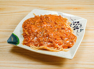 Classic Italian favorite! Spaghetti with rich meat sauce evokes comfort and warmth, perfect for...