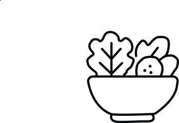 Bowl of fresh salad, offering a healthy and delicious meal option for a balanced diet and nutritious lifestyle